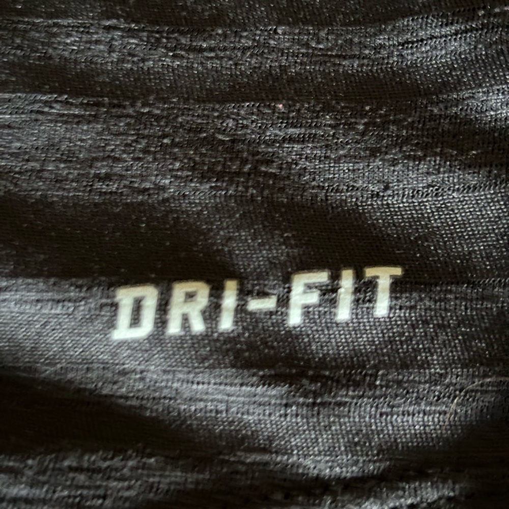 NIKE Dri Fit‎ Striped Black Fabric Criss Cross Double Strap Back Tank Top XS - Picture 8 of 9